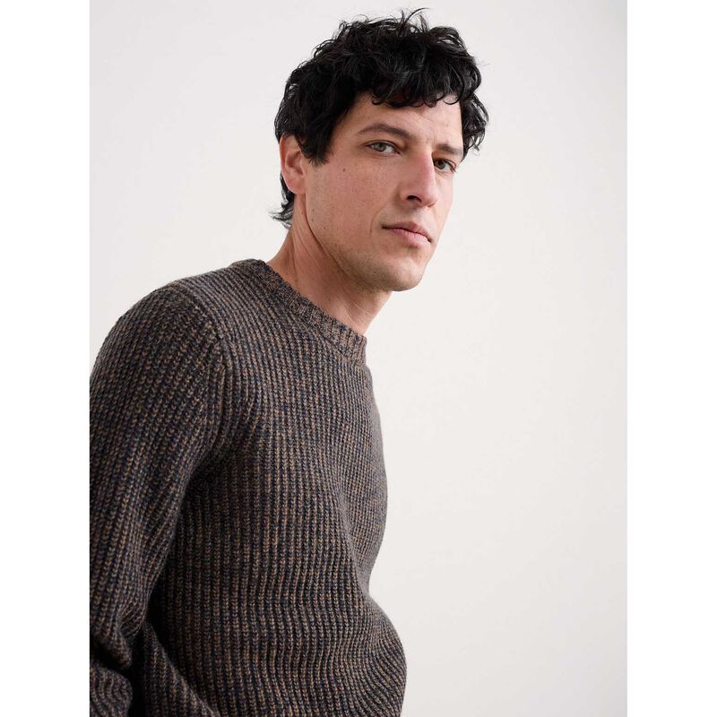 Seasalt Cornwall Wheelwright Jumper Pecan Mouline image number 3